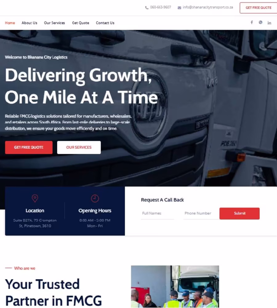 Web design portfolio Images. Nexus Marketing Agency in Pinetown, New Germany, Westmead, Hillcrest
