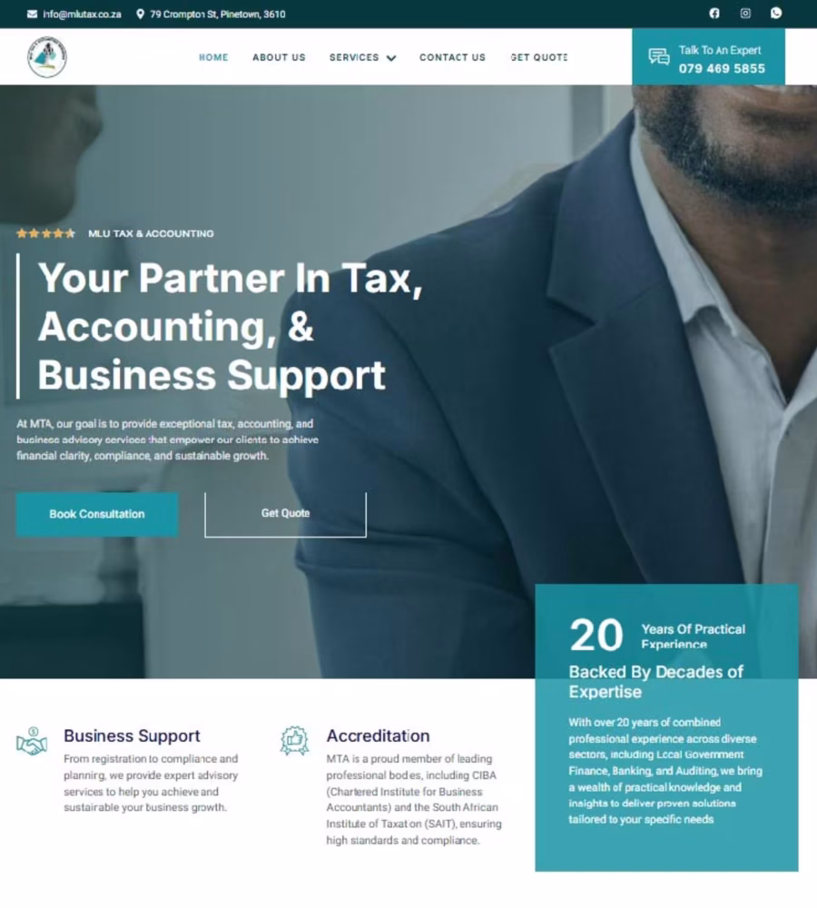 Web design portfolio Images. Nexus Marketing Agency in Pinetown, New Germany, Westmead, Hillcrest